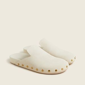 J. Crew Pacific studded clogs in suede